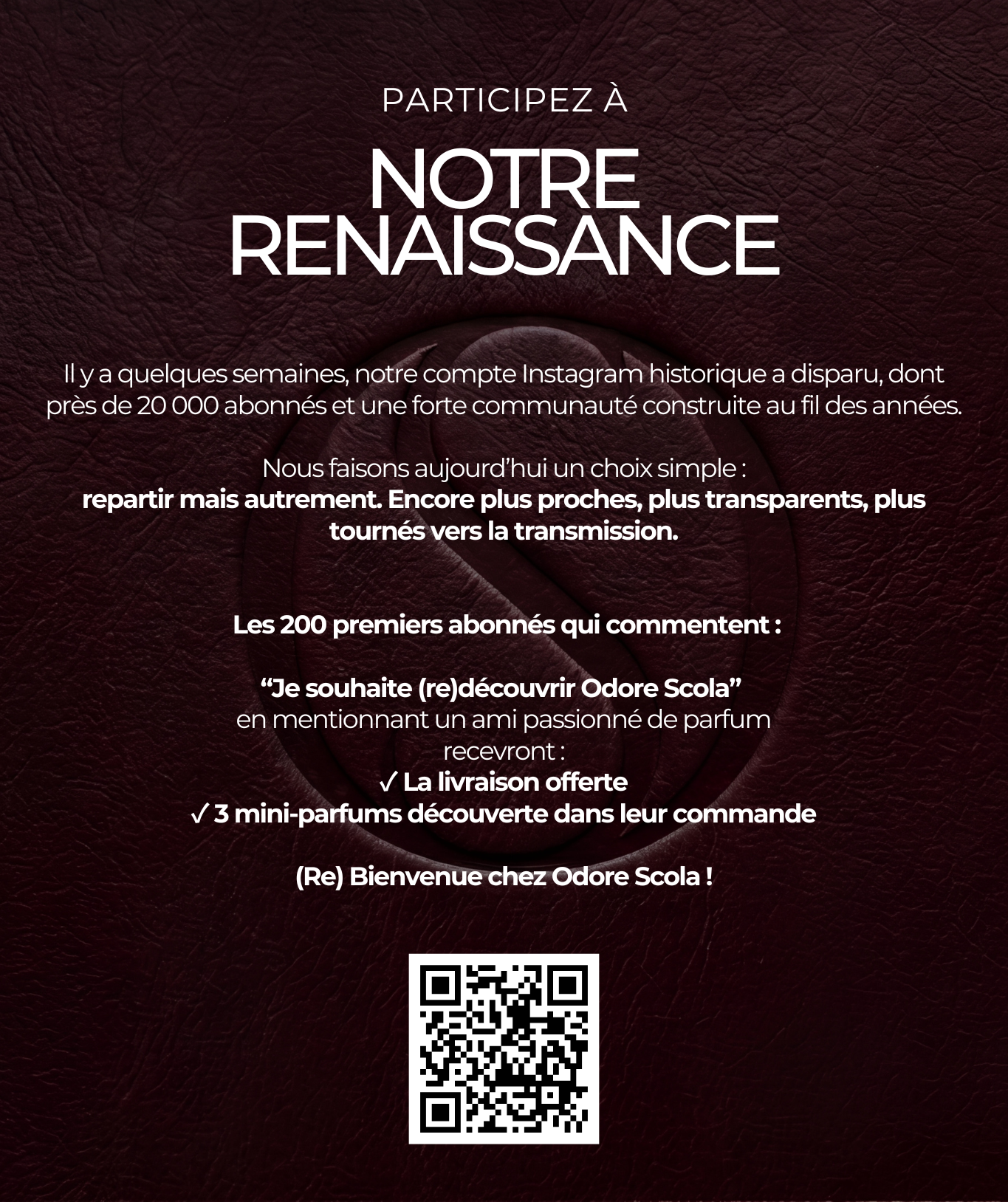 pop-up Odore Scola 05/26